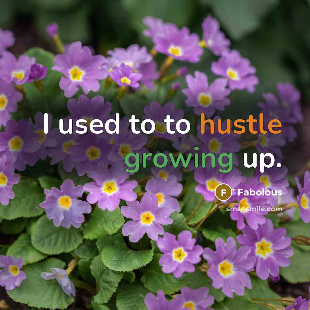 “I used to to hustle growing up.…” quote by Fabolous