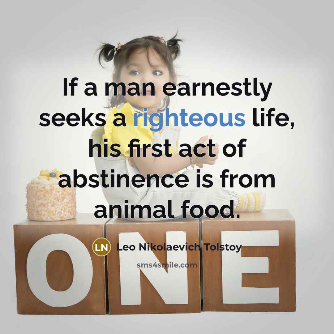 “If a man earnestly seeks a righteous life, his first…” quote by Leo Nikolaevich Tolstoy