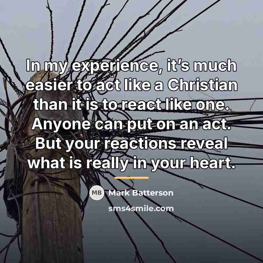 “In my experience, it’s much easier to act like a…” quote by Mark Batterson