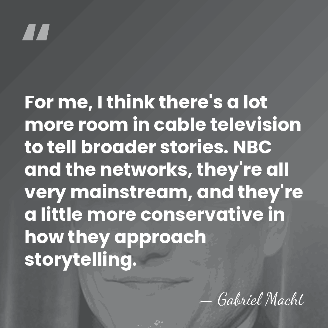 For me, I think there's a lot more room in cable television&hellip; - Gabriel Macht