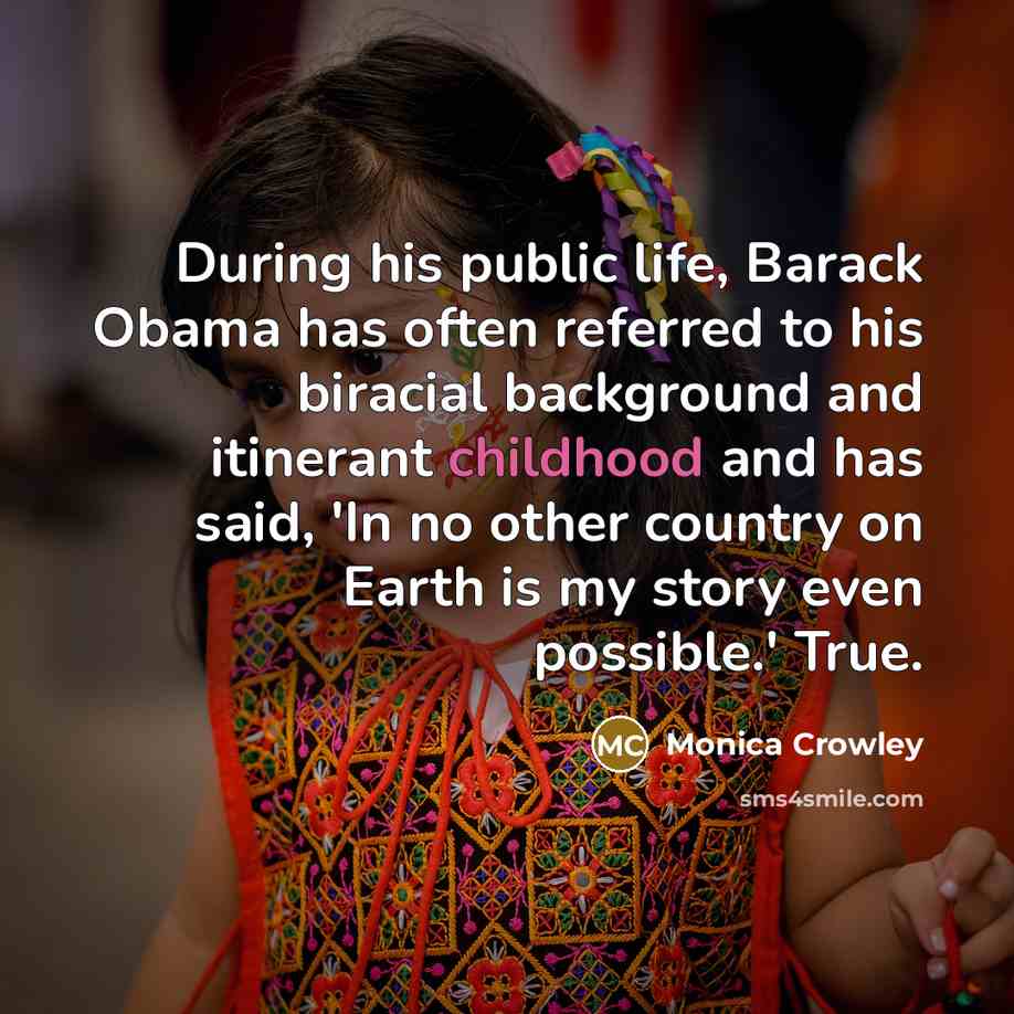 “During his public life, Barack Obama has often referred to…” quote by Monica Crowley