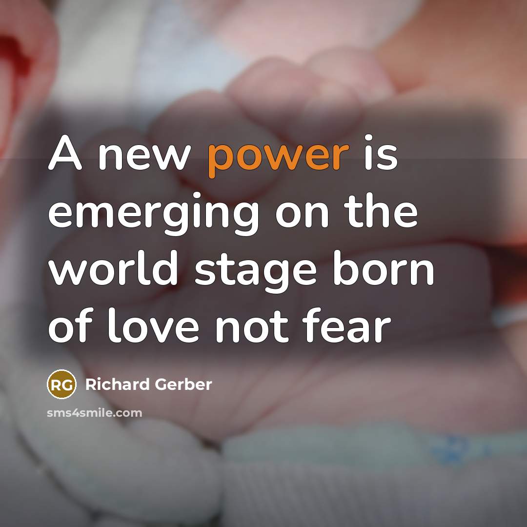 “A new power is emerging on the world stage born…” quote by Richard Gerber