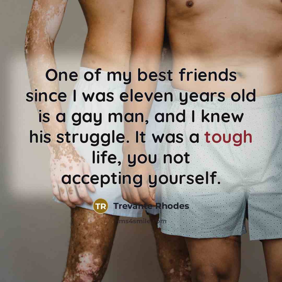 “One of my best friends since I was eleven years…” quote by Trevante Rhodes