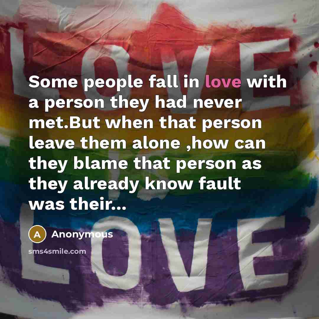 “Some people fall in love with a person they had…” quote by Anonymous