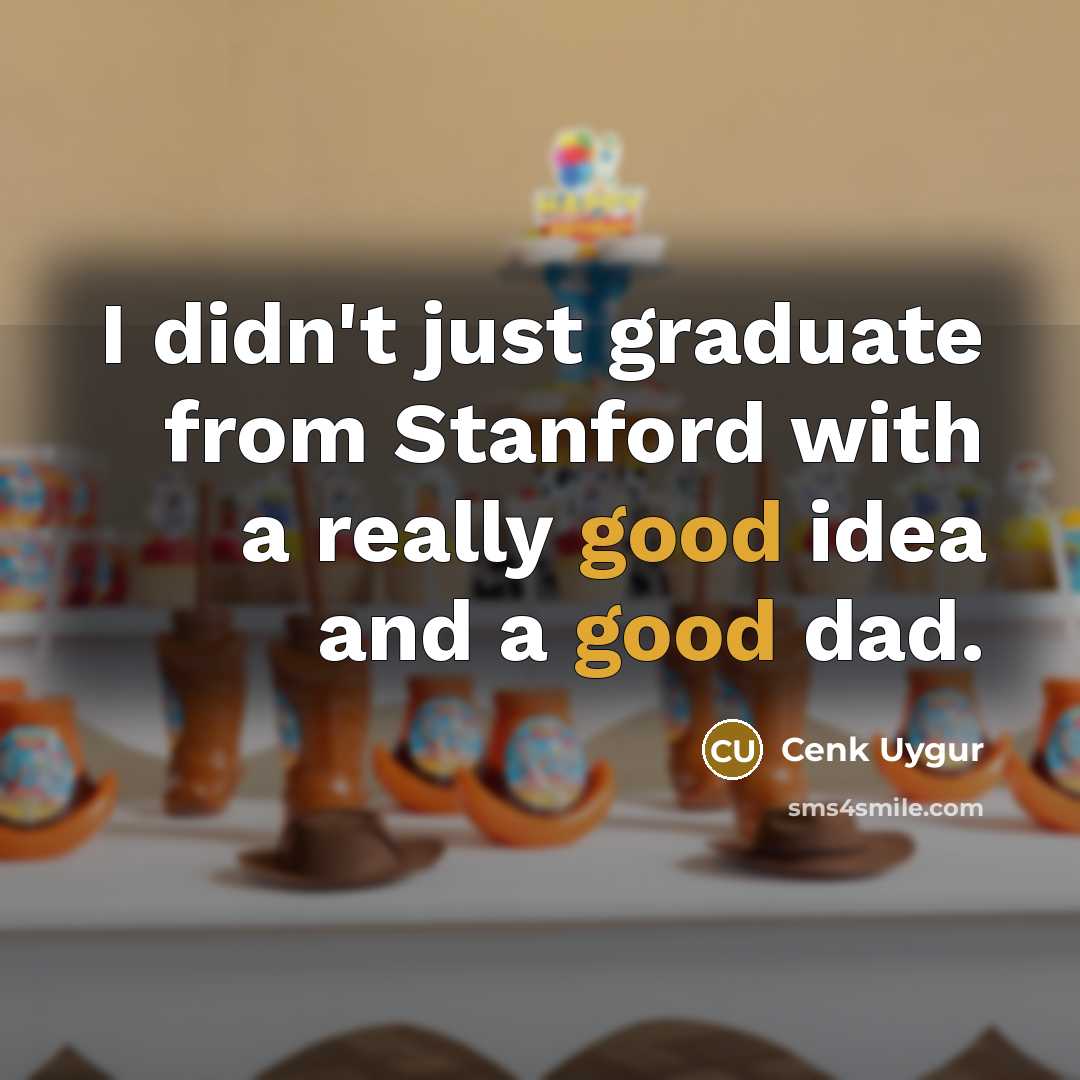 “I didn't just graduate from Stanford with a really good…” quote by Cenk Uygur