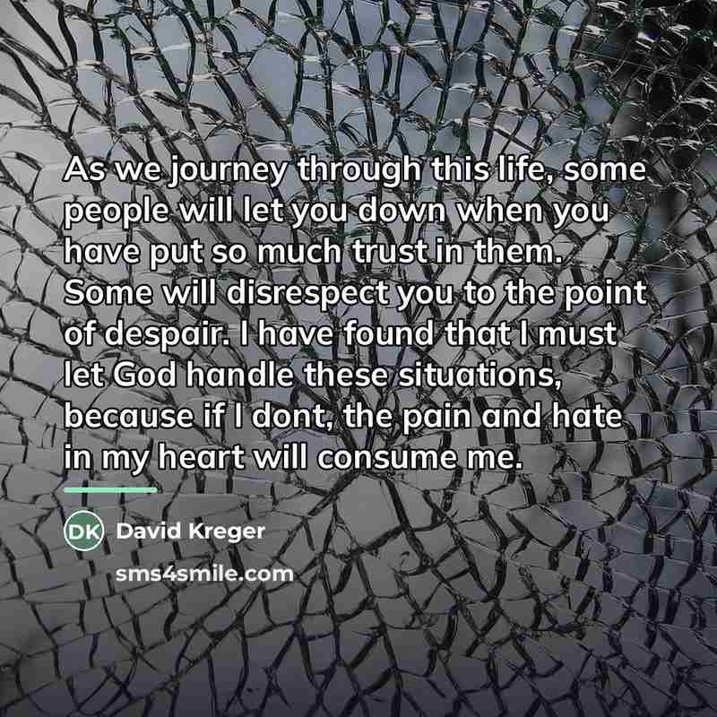 “As we journey through this life, some people will let…” quote by David Kreger