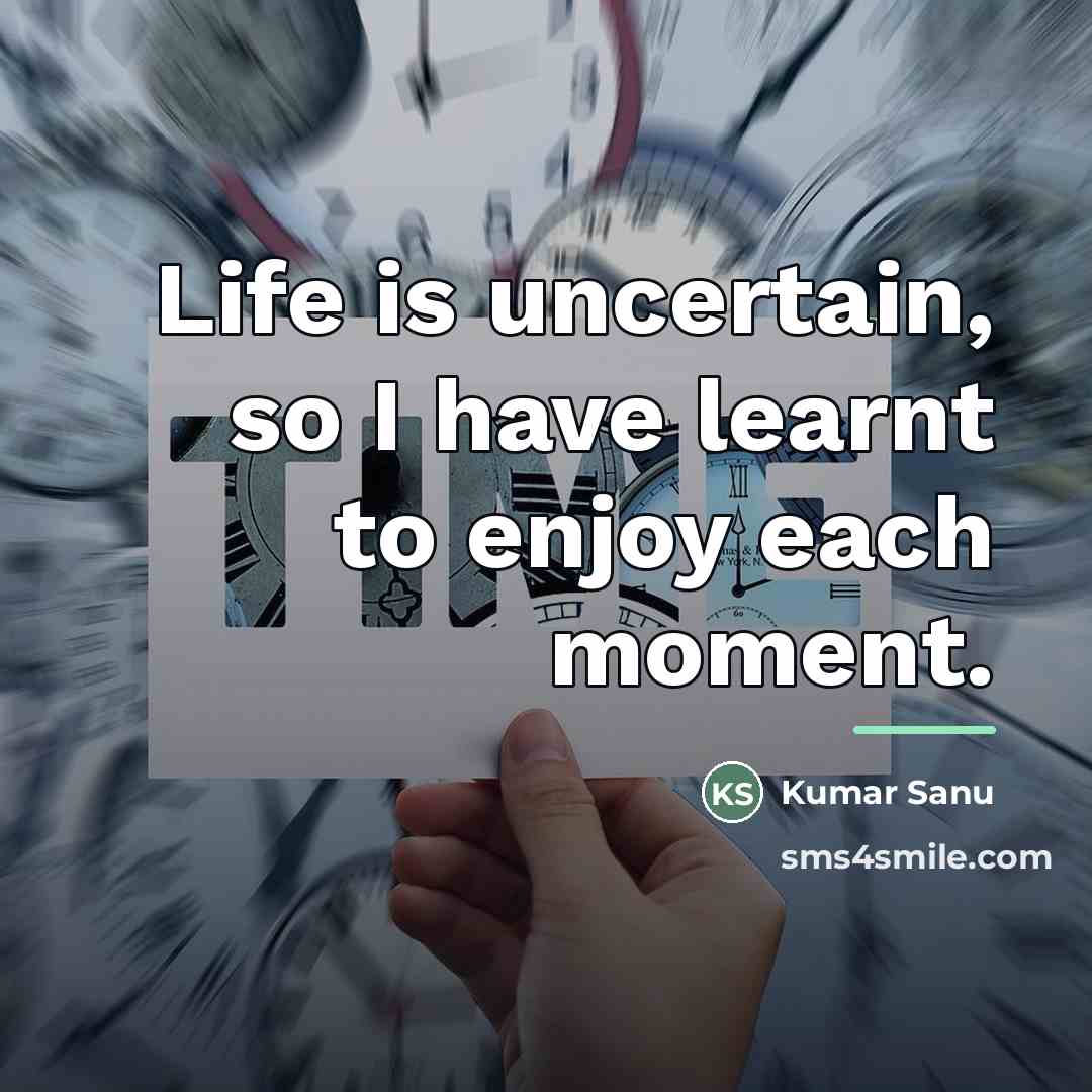 “Life is uncertain, so I have learnt to enjoy each…” quote by Kumar Sanu