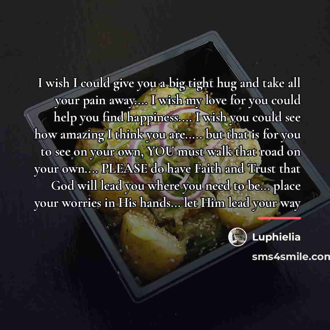 “I wish I could give you a big tight hug…” quote by Luphielia