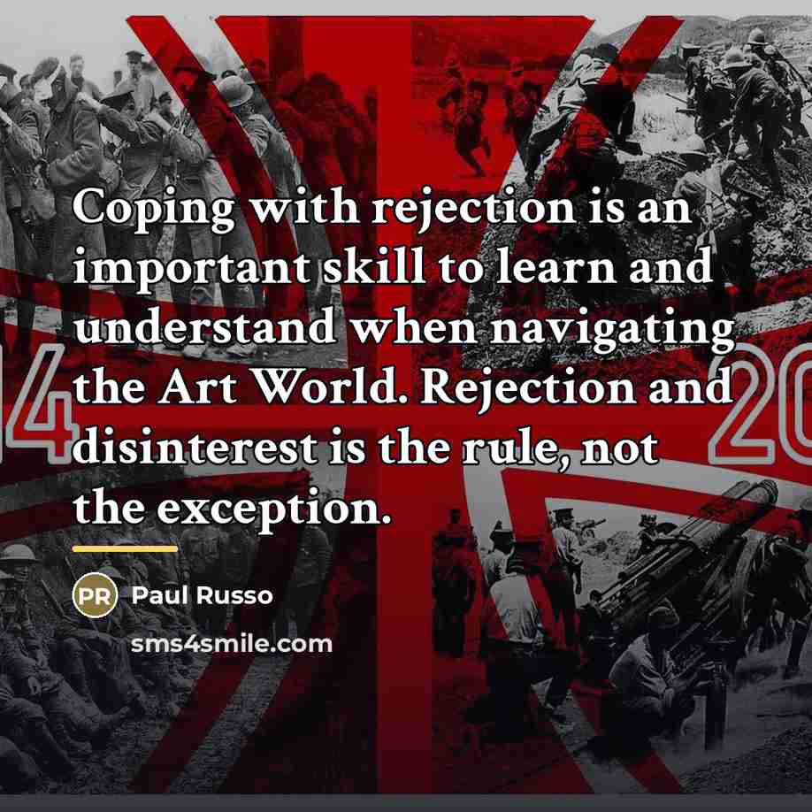 “Coping with rejection is an important skill to learn and…” quote by Paul Russo