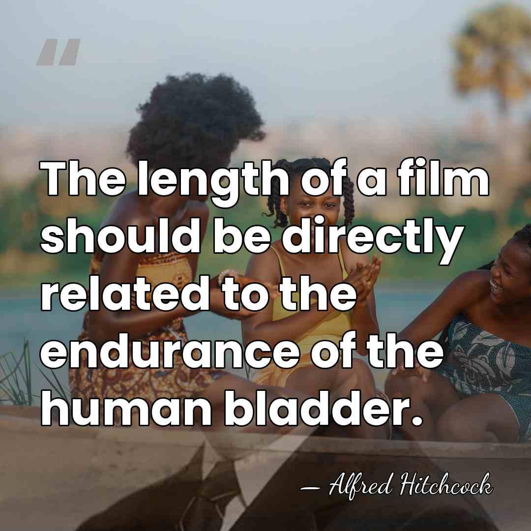 The length of a film should be directly related to the endurance&hellip; - Alfred Hitchcock