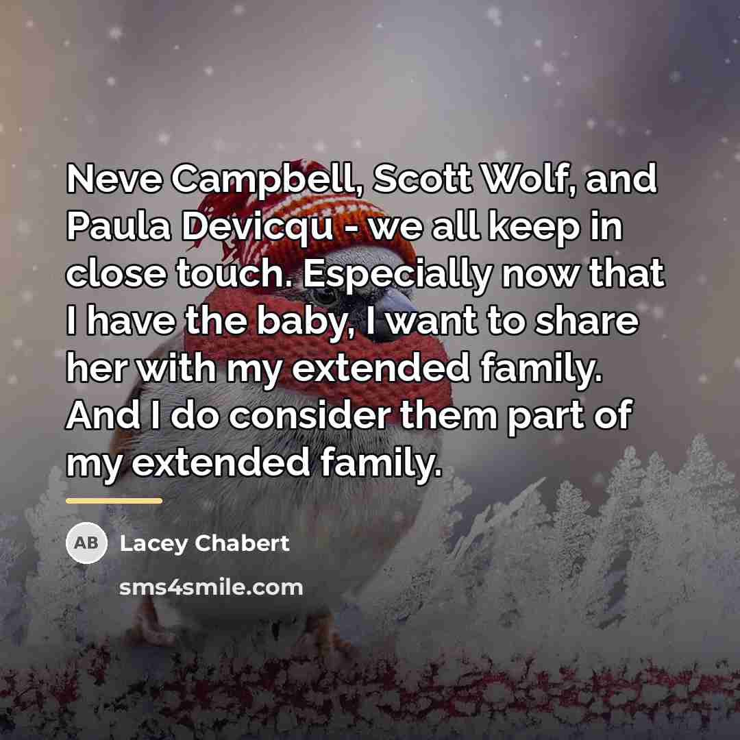 “Neve Campbell, Scott Wolf, and Paula Devicqu - we all…” quote by Lacey Chabert