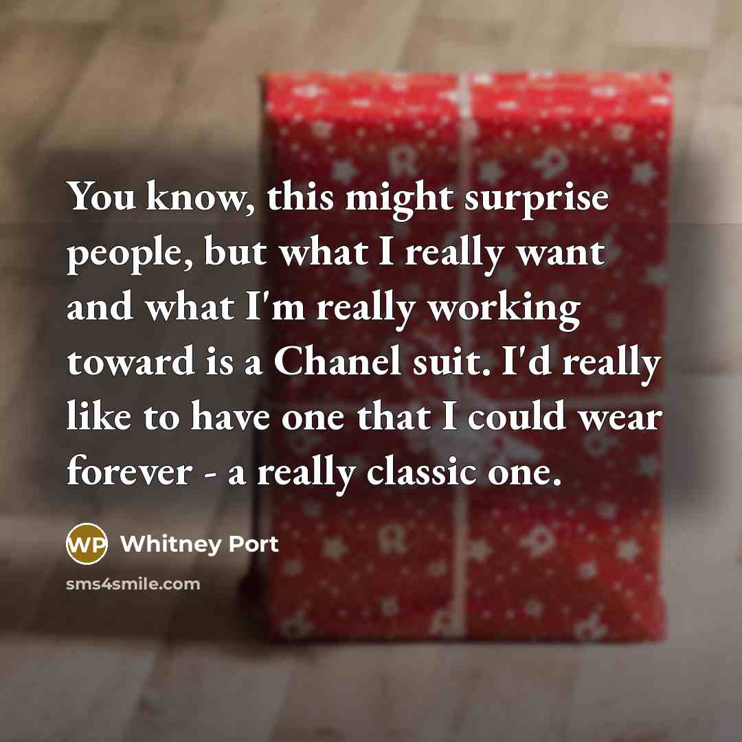 “You know, this might surprise people, but what I really…” quote by Whitney Port