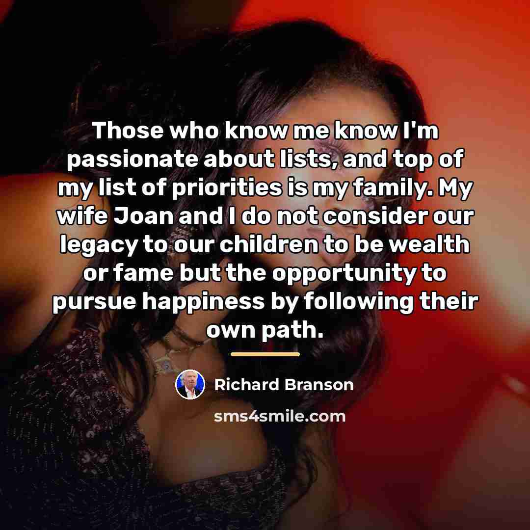 “Those who know me know I'm passionate about lists, and…” quote by Richard Branson