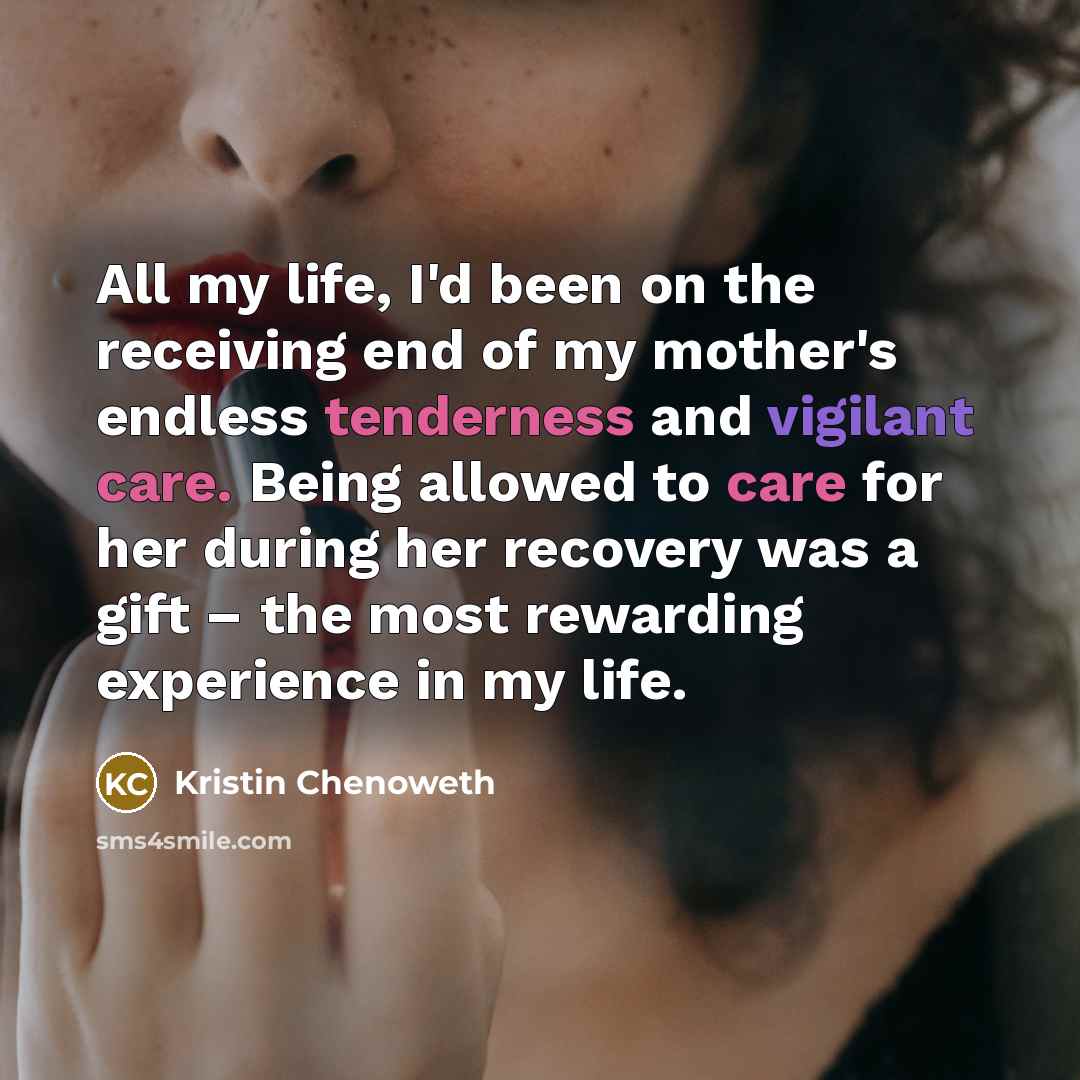 “All my life, I'd been on the receiving end of…” quote by Kristin Chenoweth