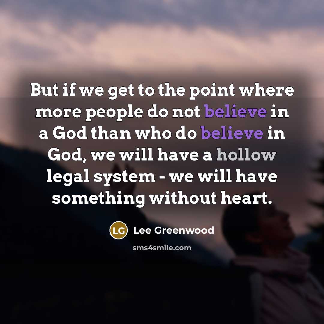 “But if we get to the point where more people…” quote by Lee Greenwood