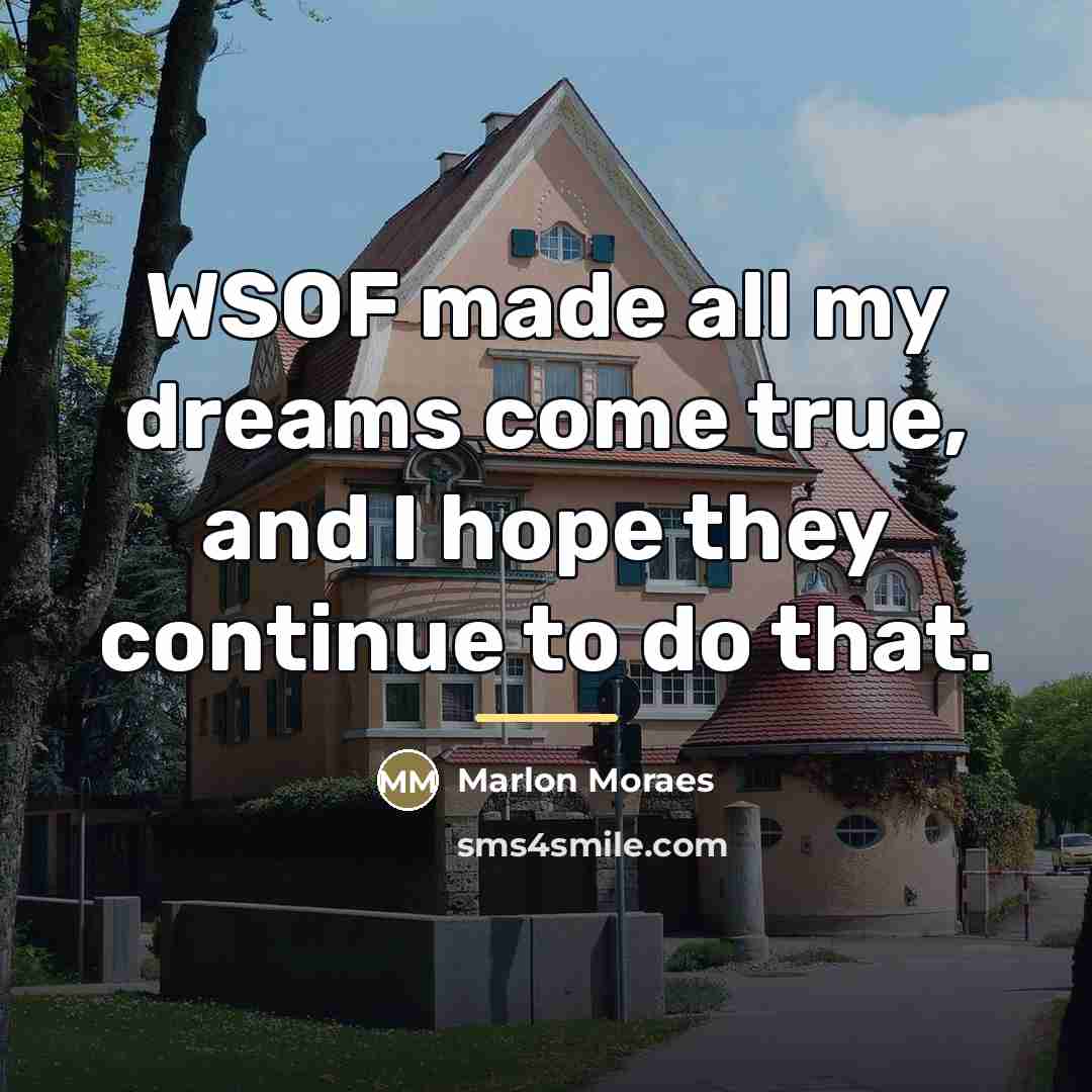 “WSOF made all my dreams come true, and I hope…” quote by Marlon Moraes