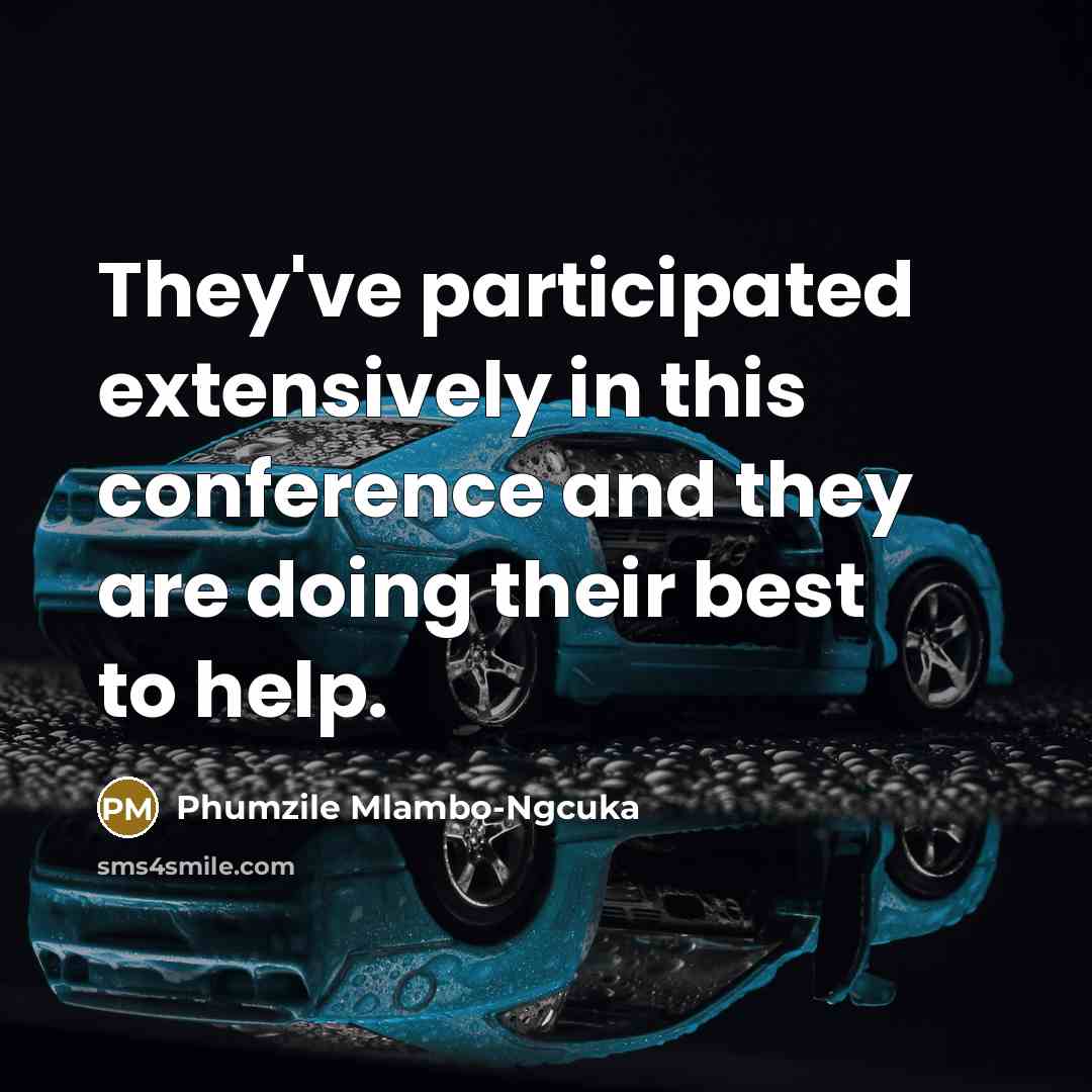 “They've participated extensively in this conference and they are doing…” quote by Phumzile Mlambo-Ngcuka