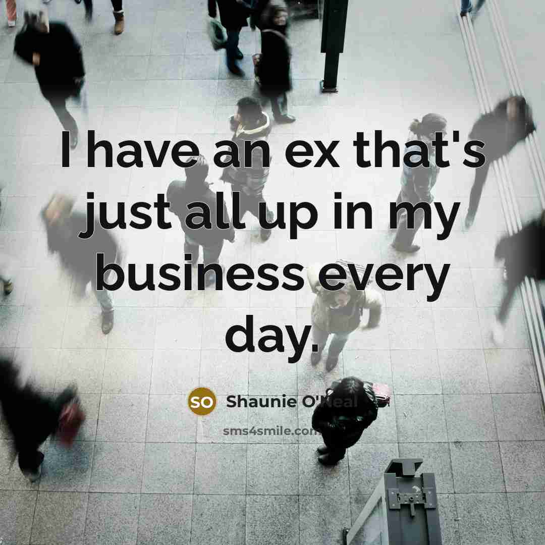 “I have an ex that's just all up in my…” quote by Shaunie O'Neal