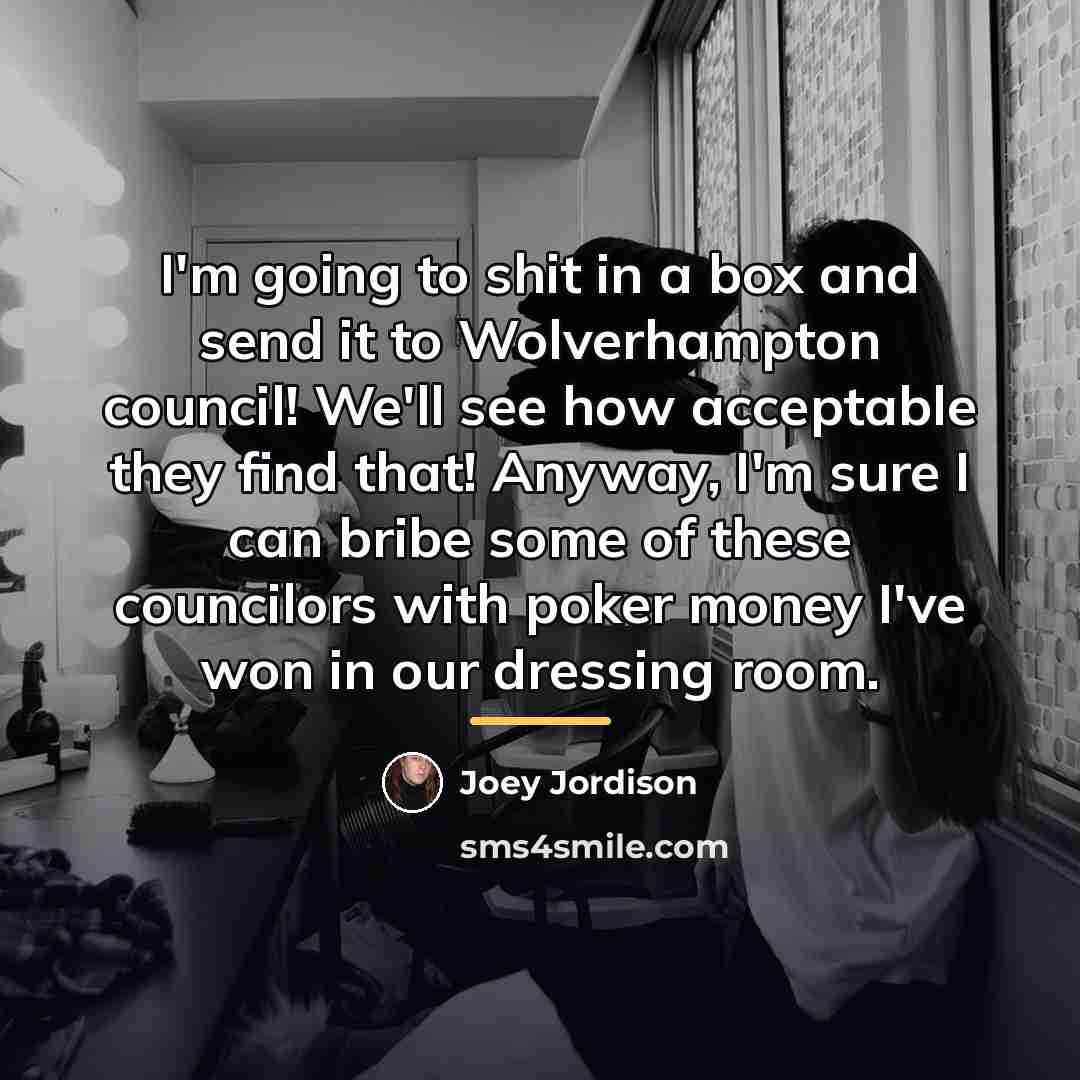 “I'm going to shit in a box and send it…” quote by Joey Jordison