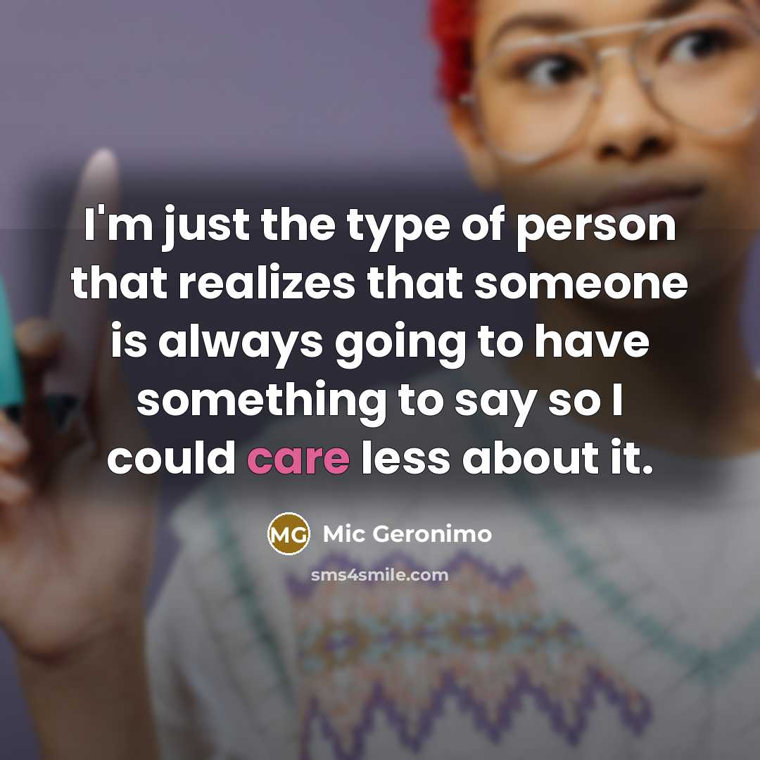 “I'm just the type of person that realizes that someone…” quote by Mic Geronimo