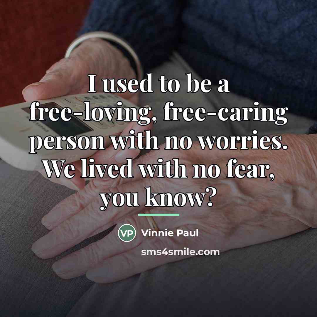 “I used to be a free-loving, free-caring person with no…” quote by Vinnie Paul