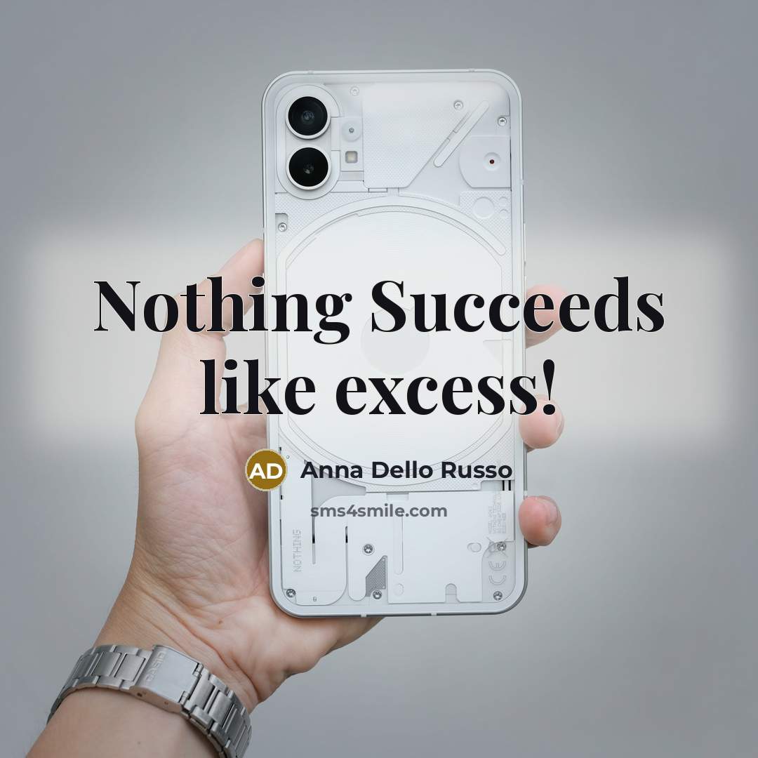 “Nothing Succeeds like excess!…” quote by Anna Dello Russo