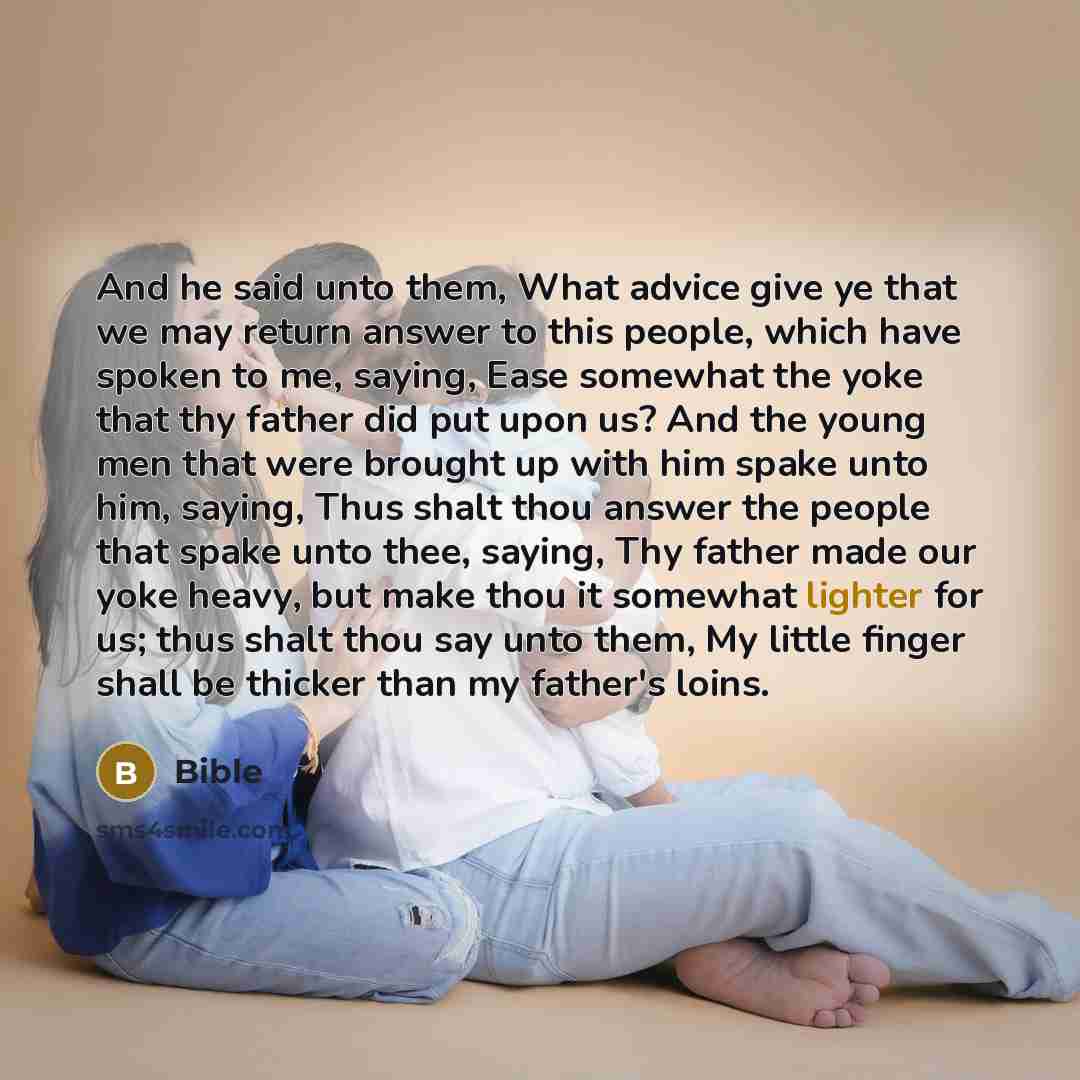 “And he said unto them, What advice give ye that…” quote by Bible
