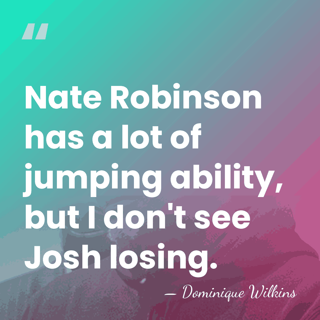 Nate Robinson has a lot of jumping ability, but I don't see&hellip; - Dominique Wilkins