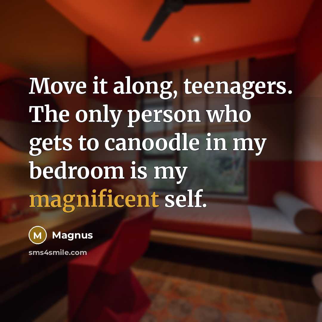 “Move it along, teenagers. The only person who gets to…” quote by Magnus