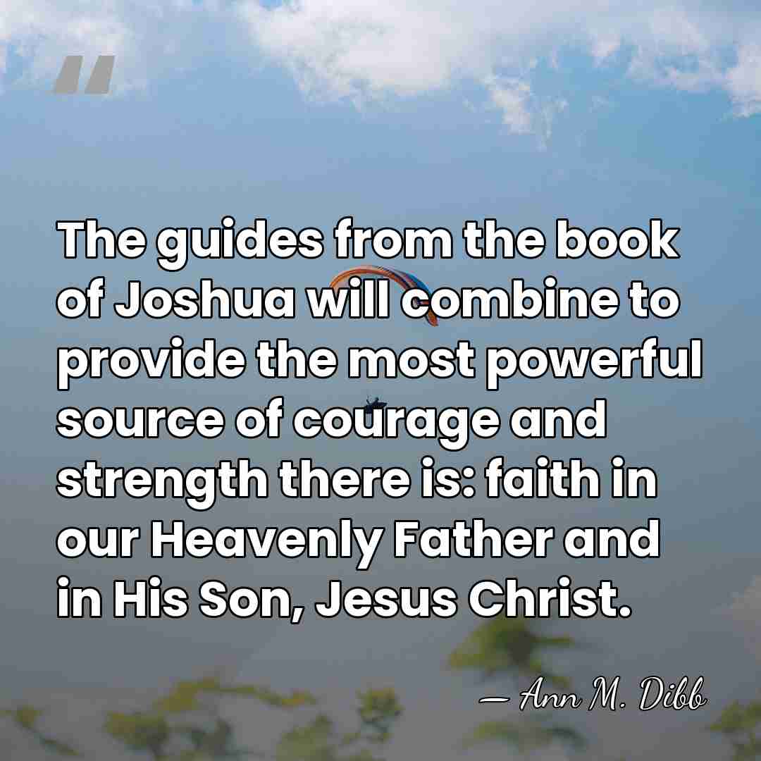 The guides from the book of Joshua will combine to provide the&hellip; - Ann M. Dibb