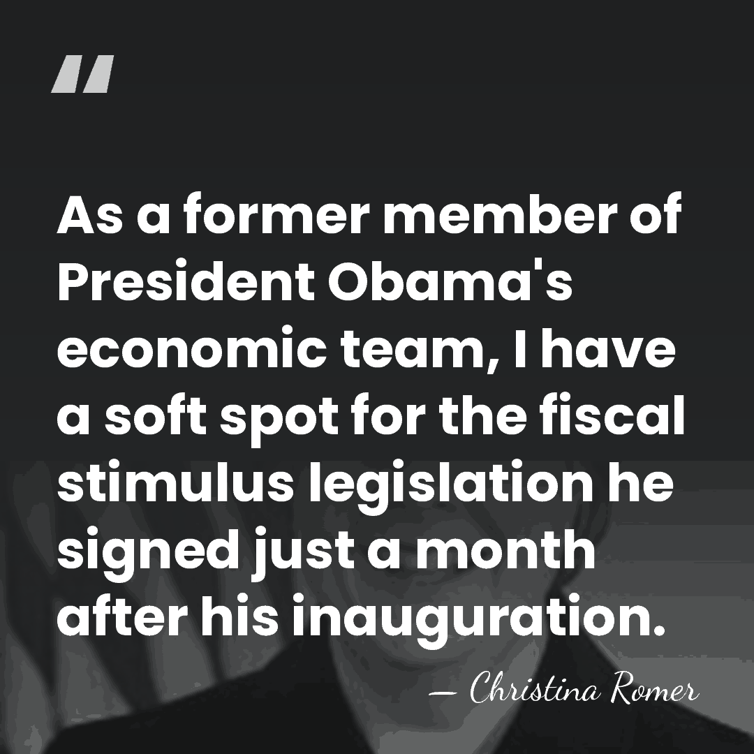 As a former member of President Obama's economic team, I have a&hellip; - Christina Romer