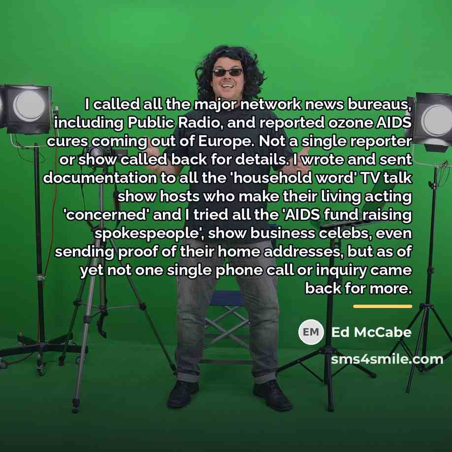 “I called all the major network news bureaus, including Public…” quote by Ed McCabe