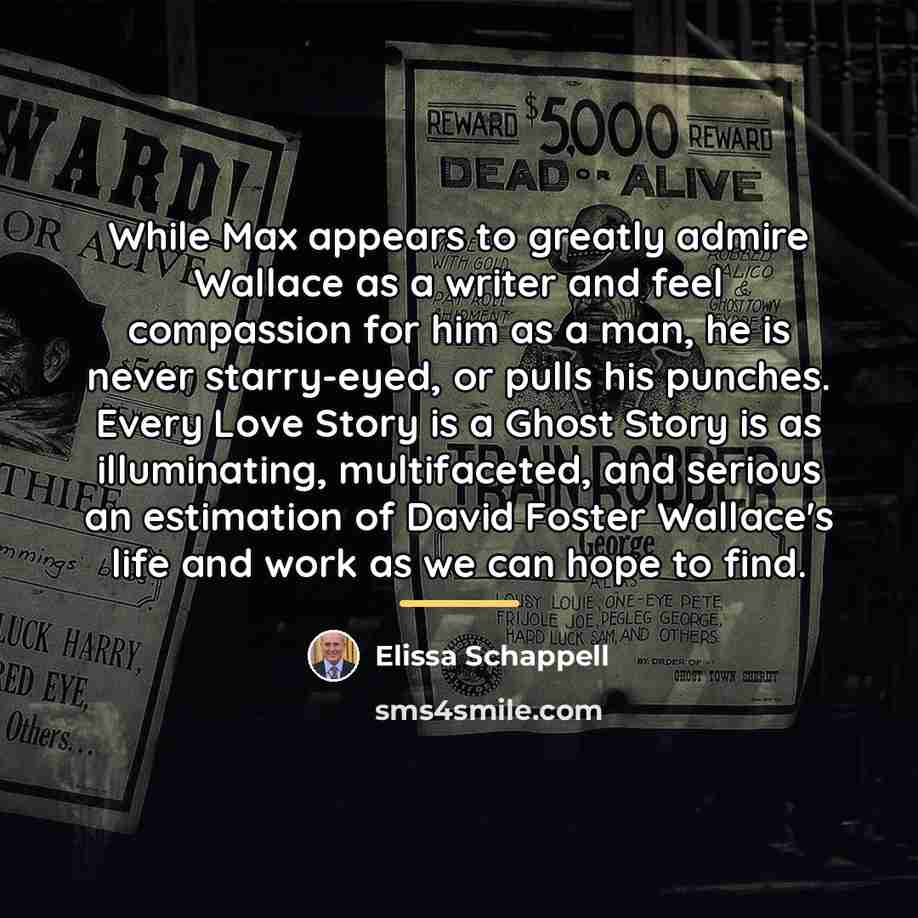 “While Max appears to greatly admire Wallace as a writer…” quote by Elissa Schappell