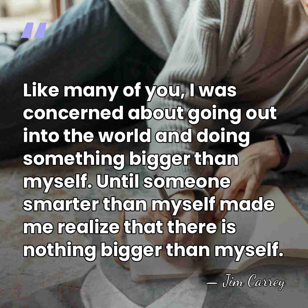 Like many of you, I was concerned about going out into the&hellip; - Jim Carrey