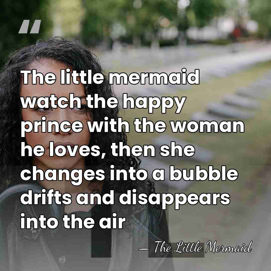 The little mermaid watch the happy prince with the woman he loves,&hellip; - The Little Mermaid