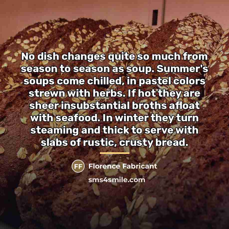 “No dish changes quite so much from season to season…” quote by Florence Fabricant