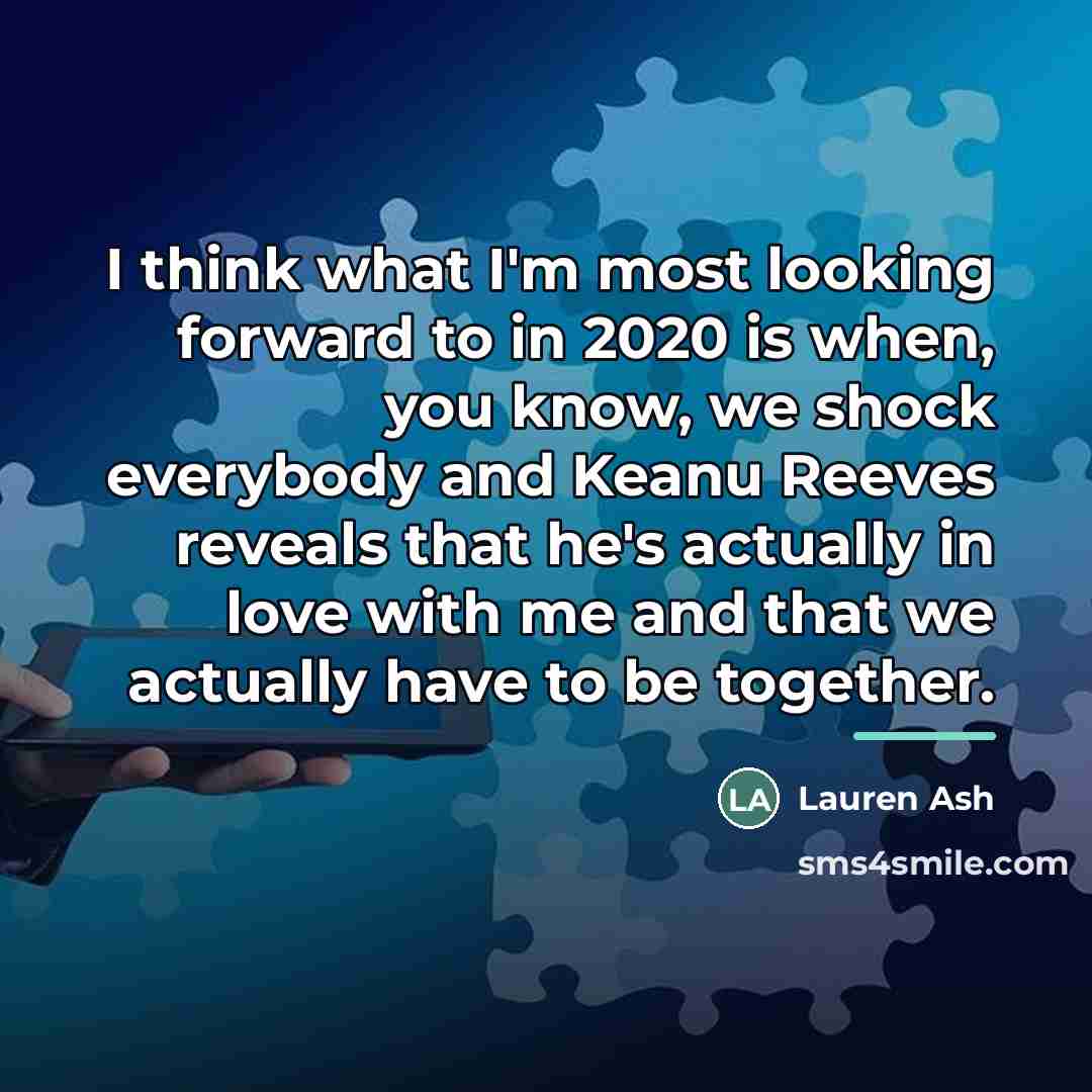 “I think what I'm most looking forward to in 2020…” quote by Lauren Ash