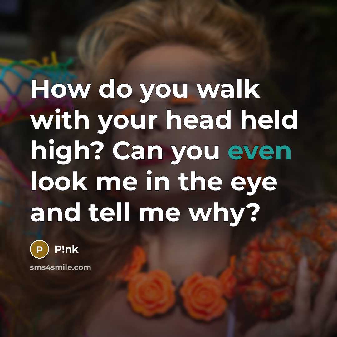 “How do you walk with your head held high? Can…” quote by P!nk