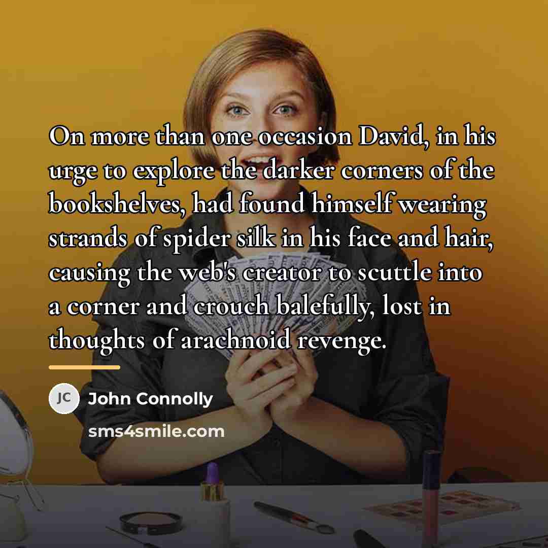 “On more than one occasion David, in his urge to…” quote by John Connolly