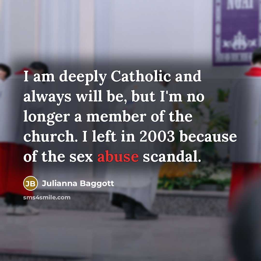“I am deeply Catholic and always will be, but I'm…” quote by Julianna Baggott