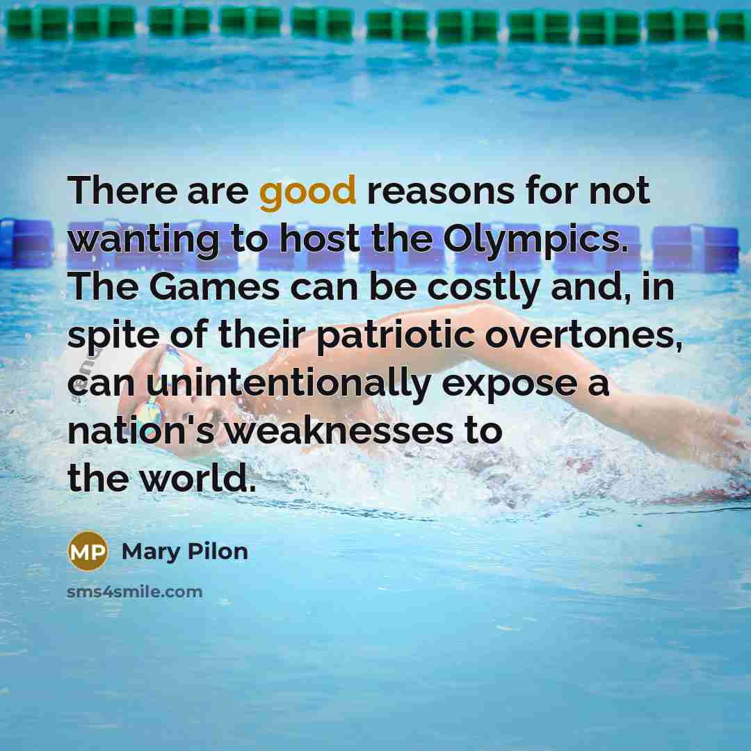 “There are good reasons for not wanting to host the…” quote by Mary Pilon