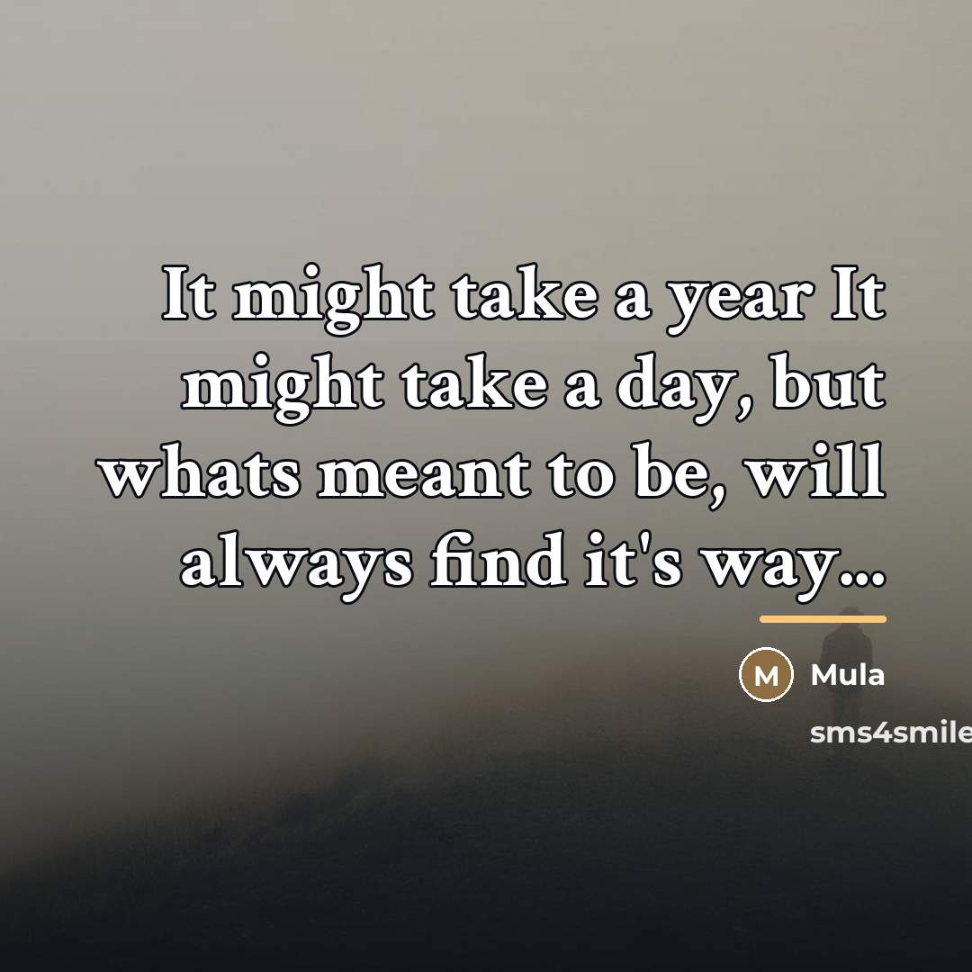 “It might take a year It might take a day,…” quote by Mula