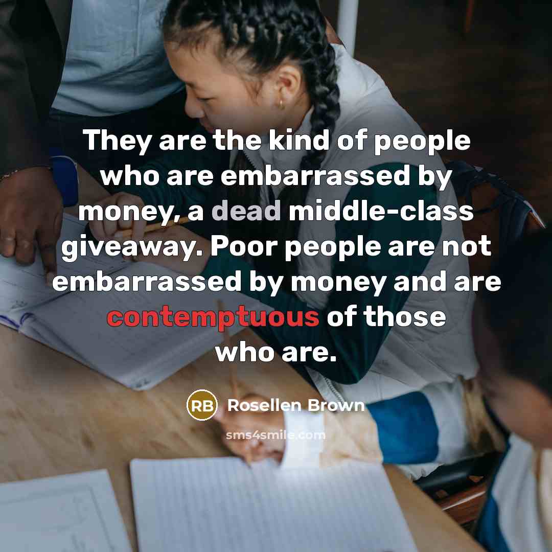 “They are the kind of people who are embarrassed by…” quote by Rosellen Brown