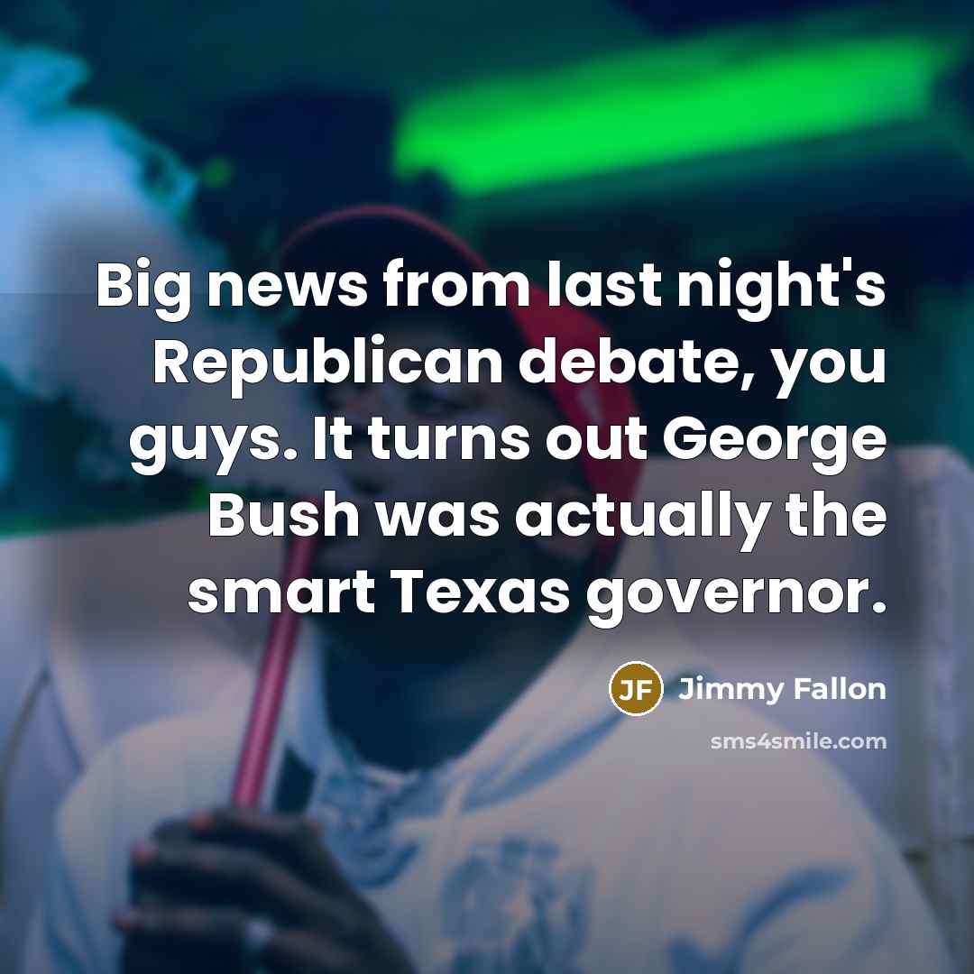 “Big news from last night's Republican debate, you guys. It…” quote by Jimmy Fallon