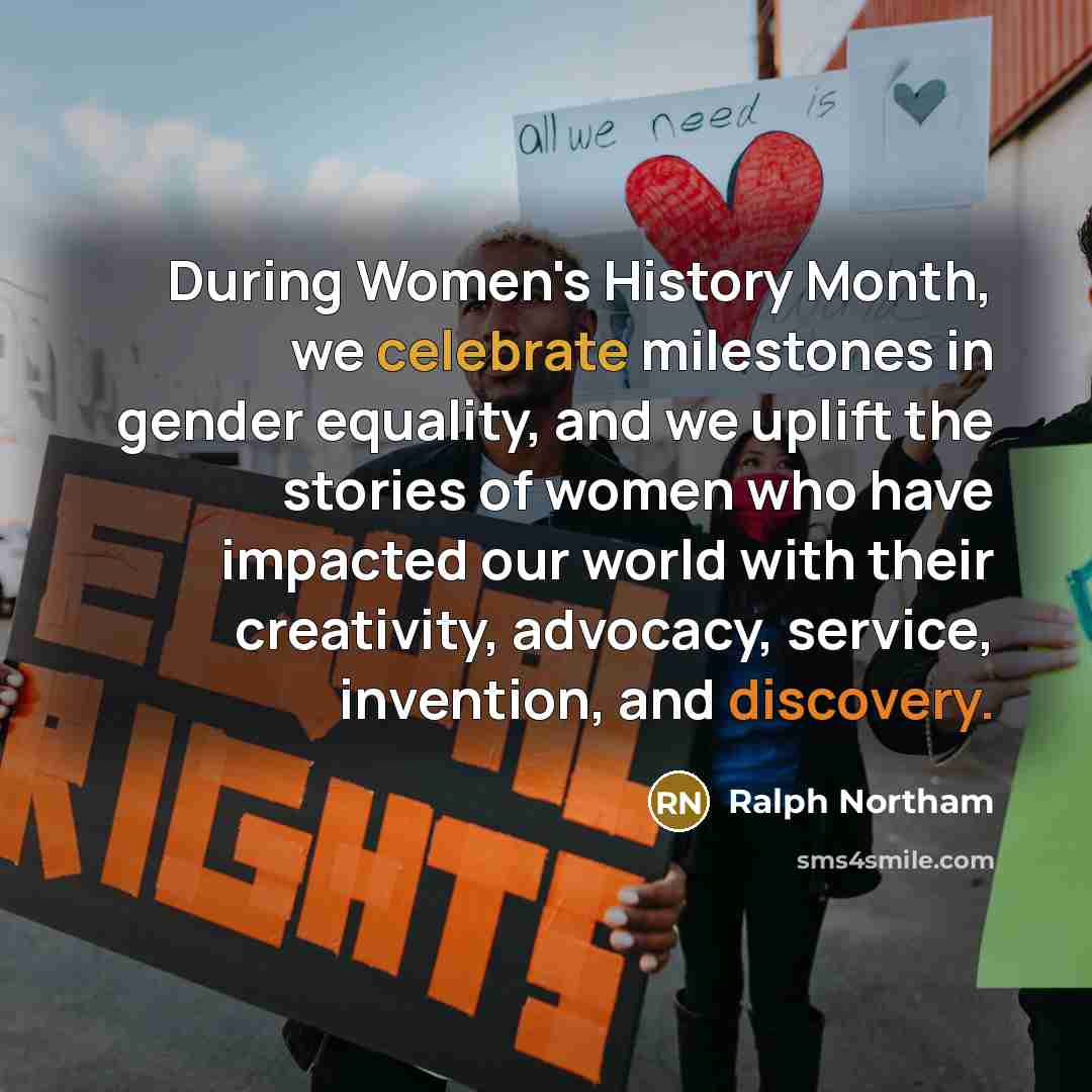 “During Women's History Month, we celebrate milestones in gender equality,…” quote by Ralph Northam