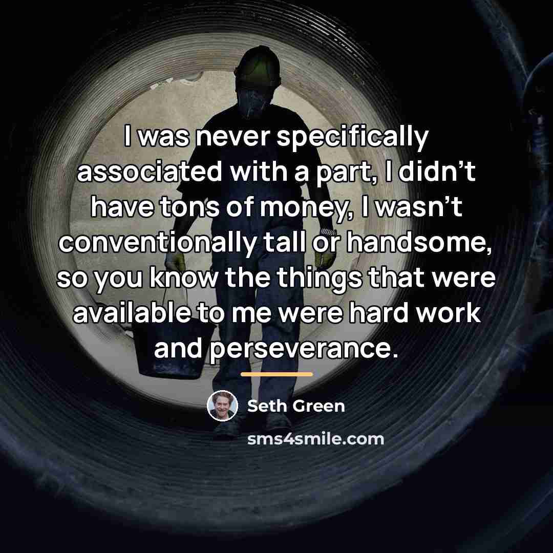 “I was never specifically associated with a part, I didn't…” quote by Seth Green