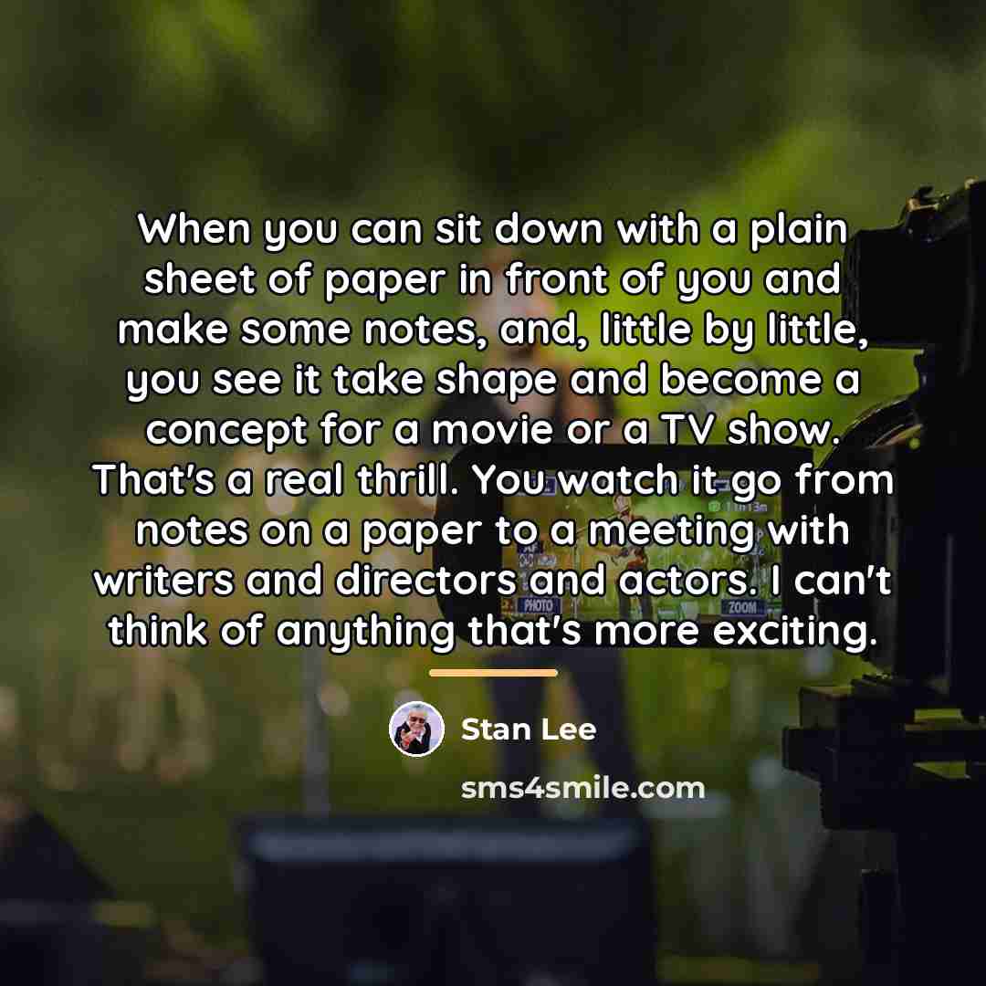 “When you can sit down with a plain sheet of…” quote by Stan Lee