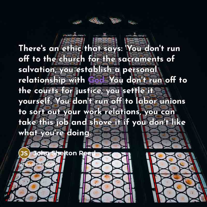“There's an ethic that says: 'You don't run off to…” quote by John Shelton Reed