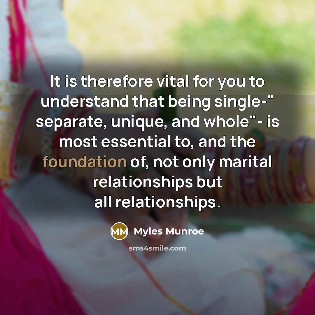 “It is therefore vital for you to understand that being…” quote by Myles Munroe