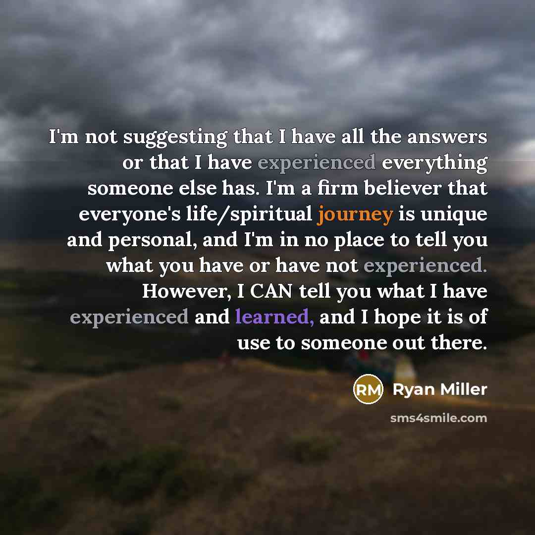 “I'm not suggesting that I have all the answers or…” quote by Ryan Miller